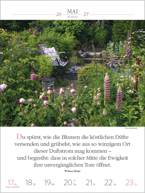 Weitere Ansicht: Literaturkalender Gartenlust 2027