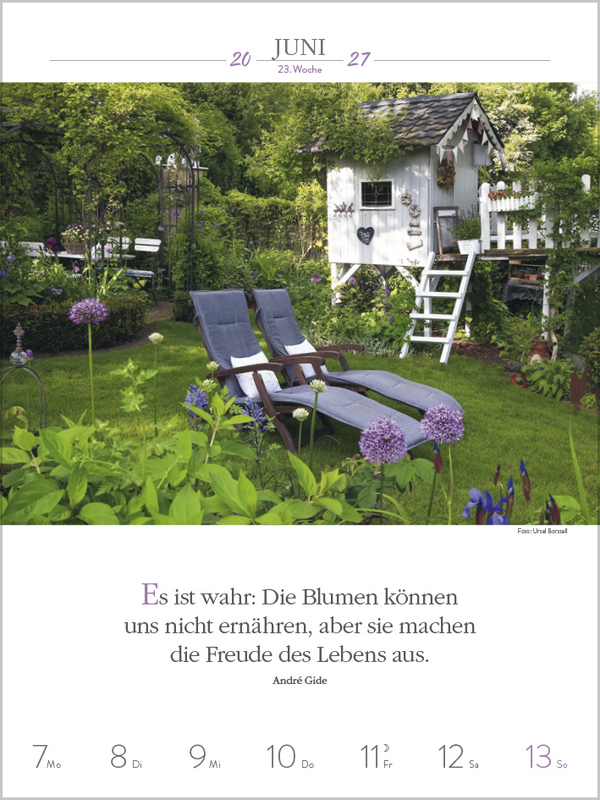 Weitere Ansicht: Literaturkalender Gartenlust 2027