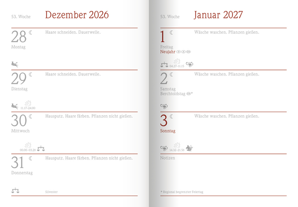 Weitere Ansicht: Der kleine Mondkalender 2027