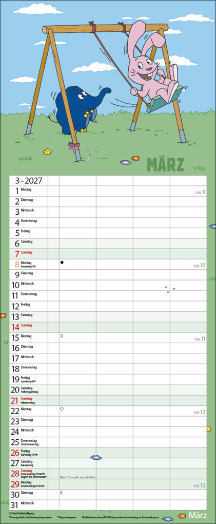 Weitere Ansicht: Der echt elefantastische Familienplaner 2027