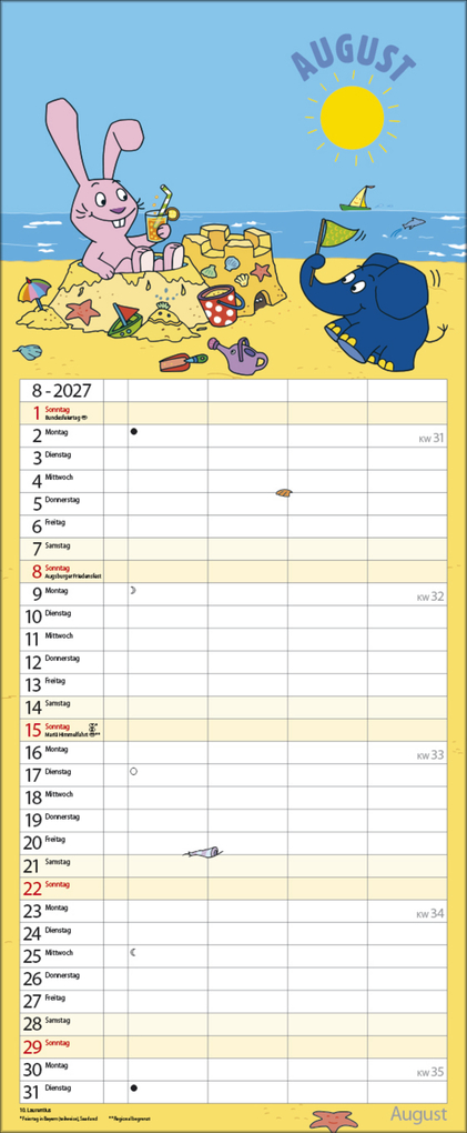 Weitere Ansicht: Der echt elefantastische Familienplaner 2027