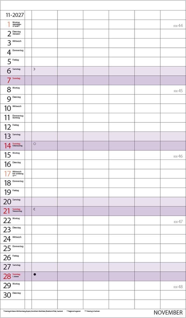 Weitere Ansicht: XL Familienplaner 2027