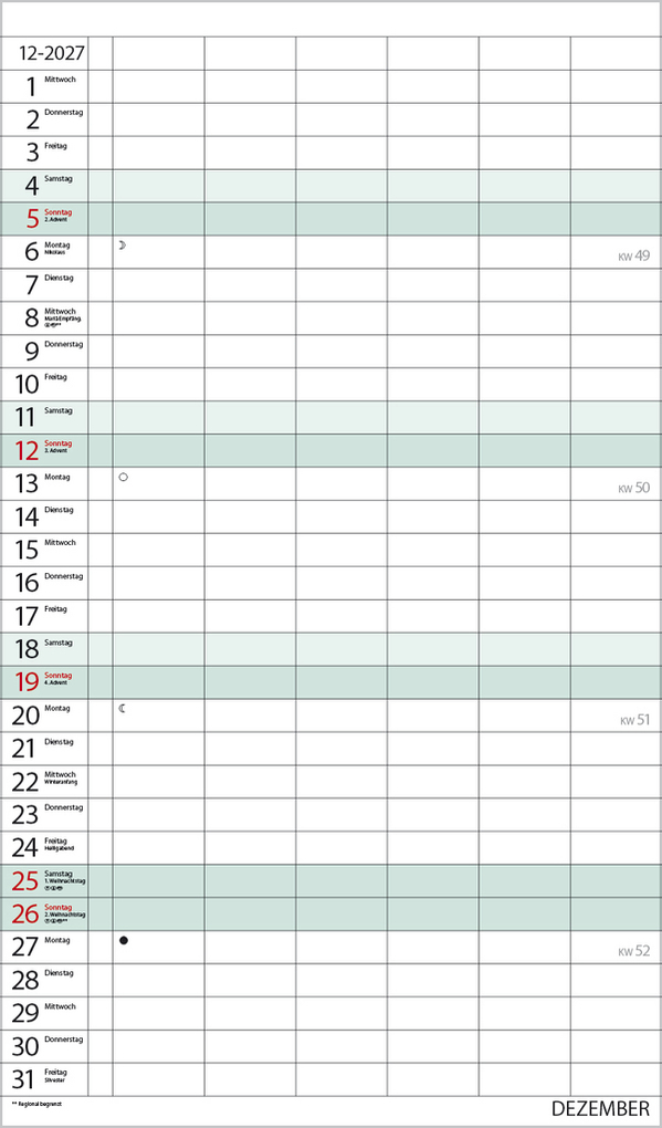 Weitere Ansicht: XL Familienplaner 2027