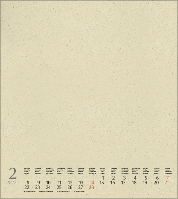 Weitere Ansicht: Foto-Malen-Basteln Bastelkalender Graspapier 2027