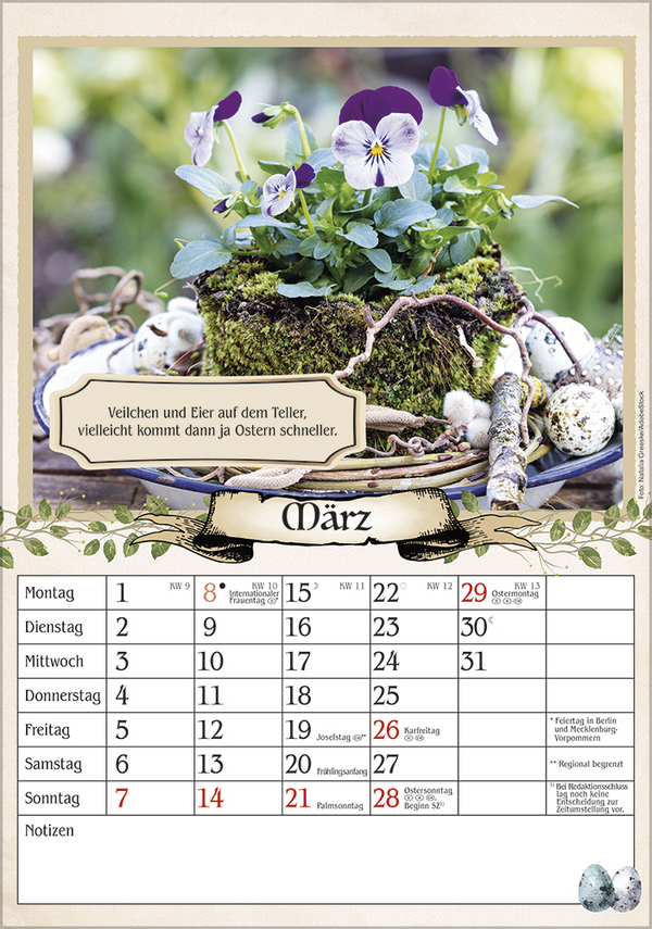 Weitere Ansicht: Kalender für Rentner 2027