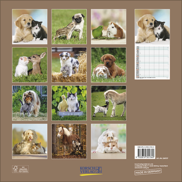 Weitere Ansicht: Tierfreundschaften - Familientimer 2027