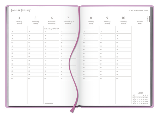 Weitere Ansicht: Wochenplaner Flieder 2027
