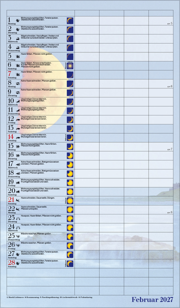 Weitere Ansicht: Mond-Familientimer 2027