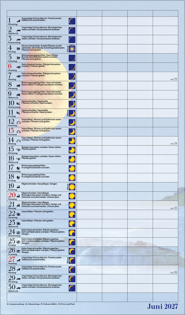 Weitere Ansicht: Mond-Familientimer 2027