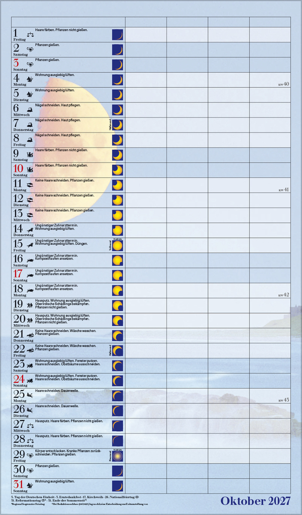 Weitere Ansicht: Mond-Familientimer 2027