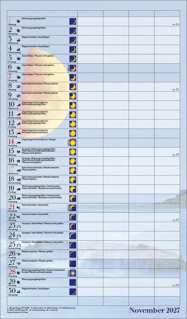 Weitere Ansicht: Mond-Familientimer 2027