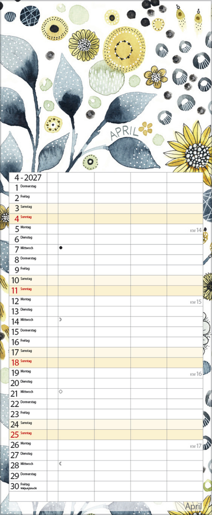 Weitere Ansicht: Aquarellplaner 2027