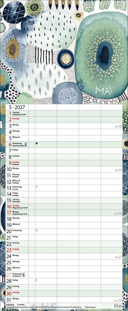 Weitere Ansicht: Aquarellplaner 2027