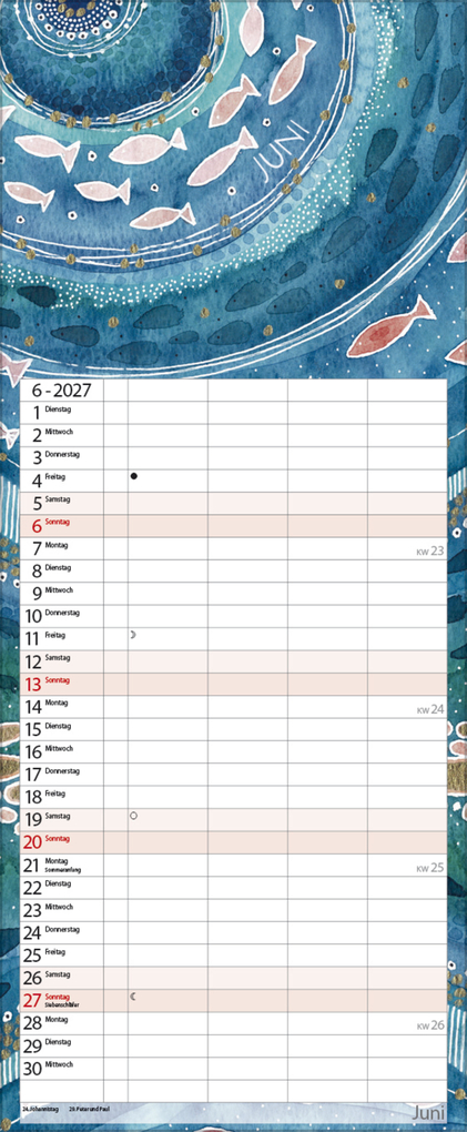 Weitere Ansicht: Aquarellplaner 2027