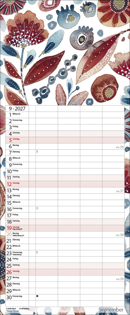 Weitere Ansicht: Aquarellplaner 2027
