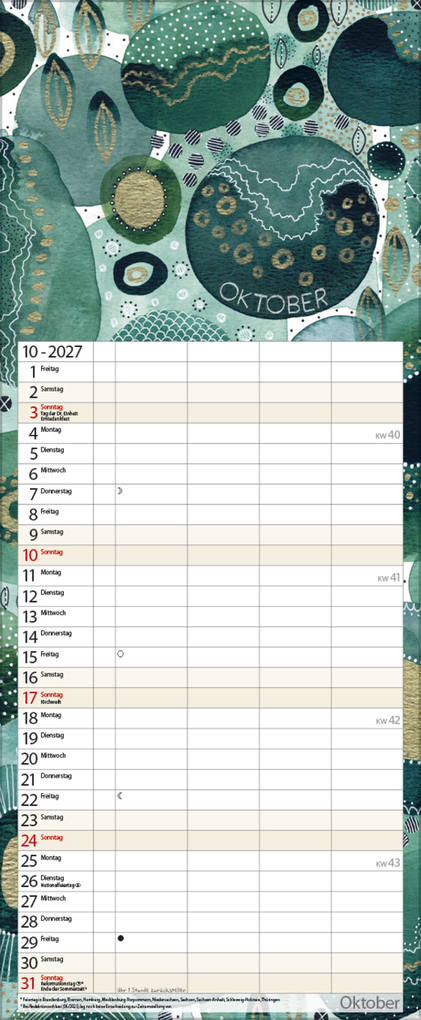 Weitere Ansicht: Aquarellplaner 2027