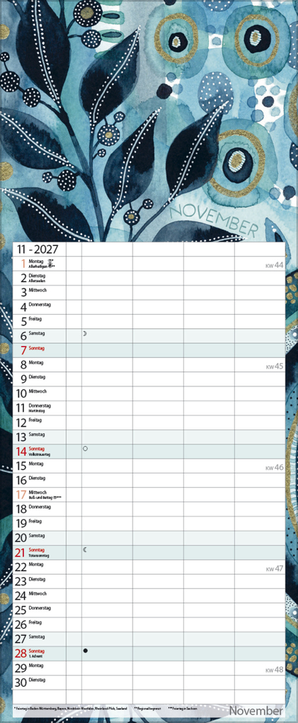 Weitere Ansicht: Aquarellplaner 2027