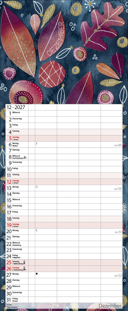 Weitere Ansicht: Aquarellplaner 2027