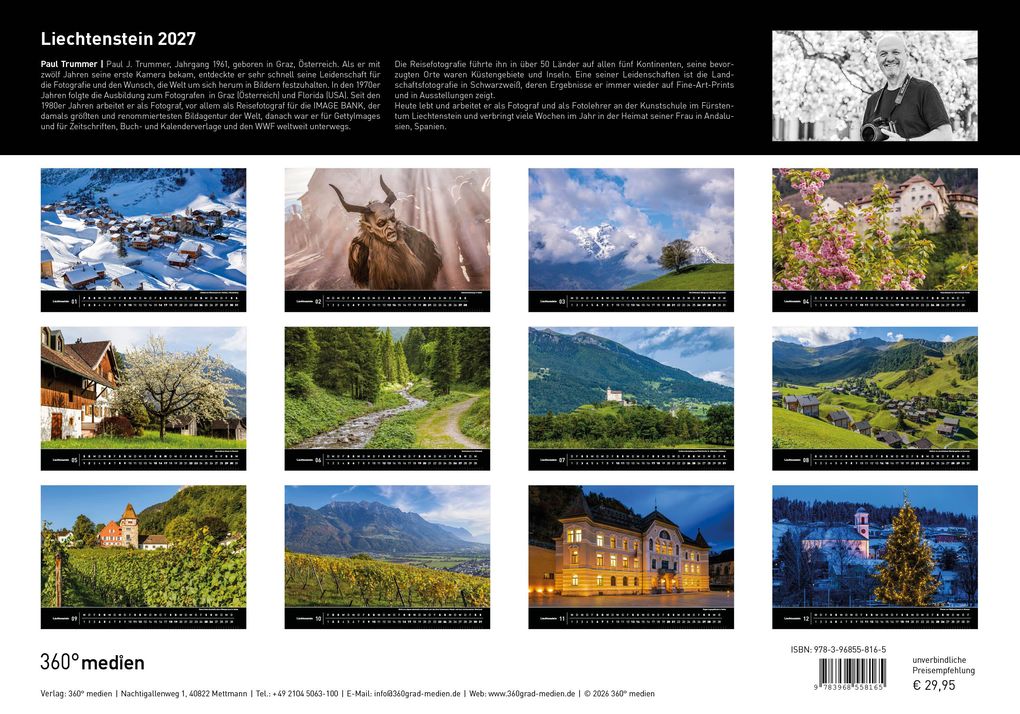 Weitere Ansicht: Liechtenstein Premiumkalender 2027