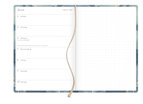 Weitere Ansicht: Terminkalender Classic Timer Meeresbucht 2027 | Yellena James