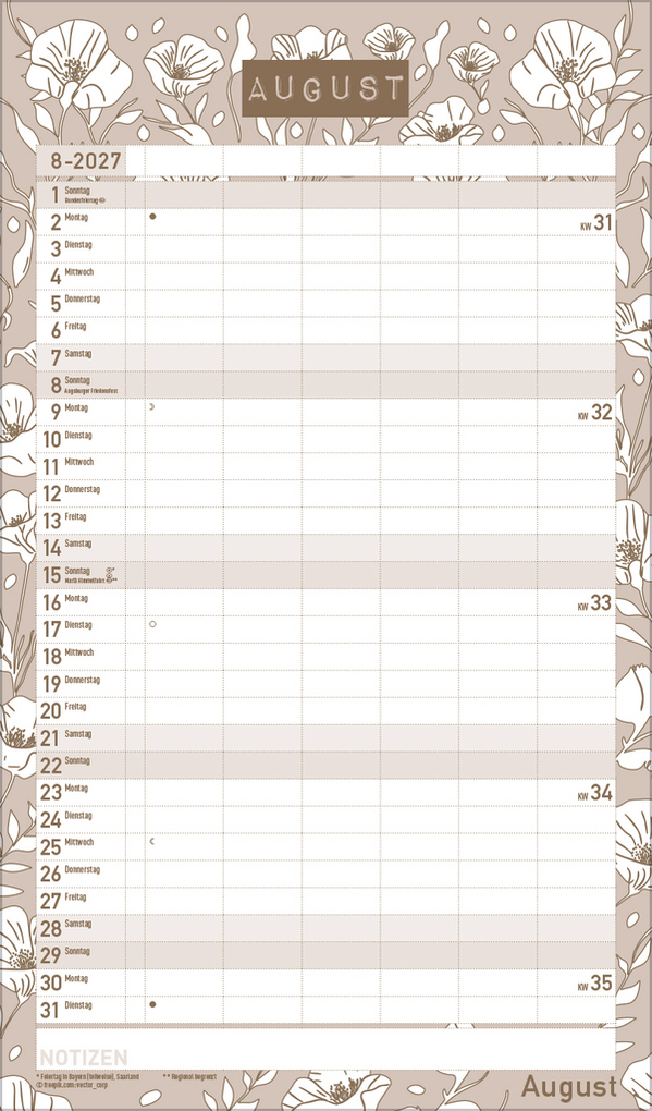 Weitere Ansicht: Premium Familienplaner Pläne schmieden 2027