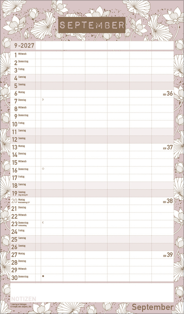 Weitere Ansicht: Premium Familienplaner Pläne schmieden 2027