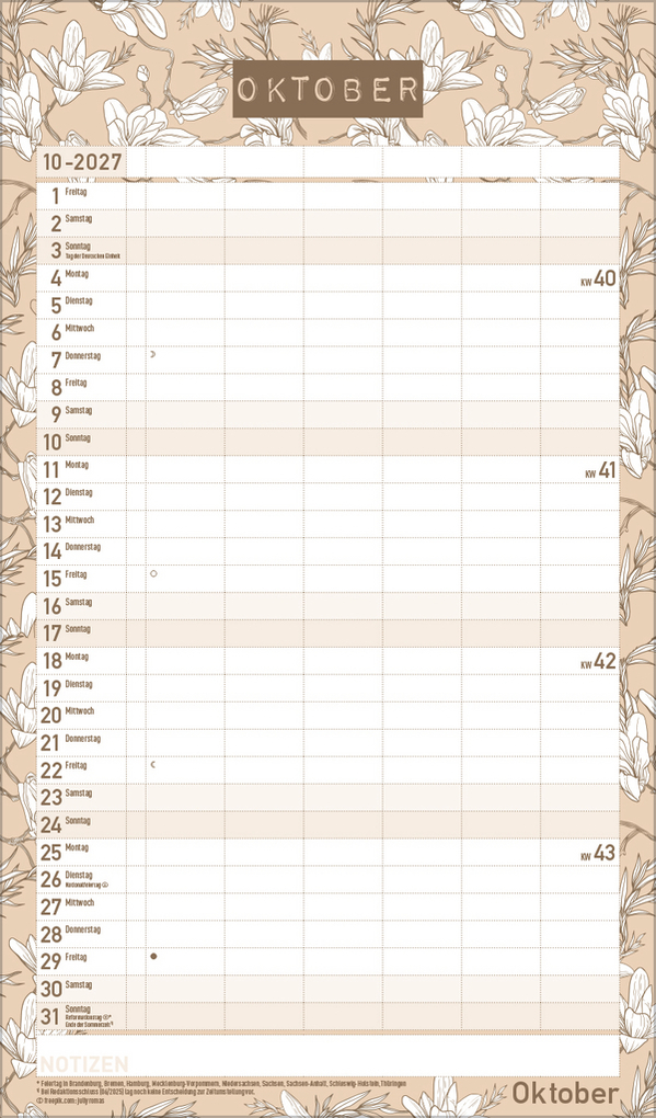 Weitere Ansicht: Premium Familienplaner Pläne schmieden 2027