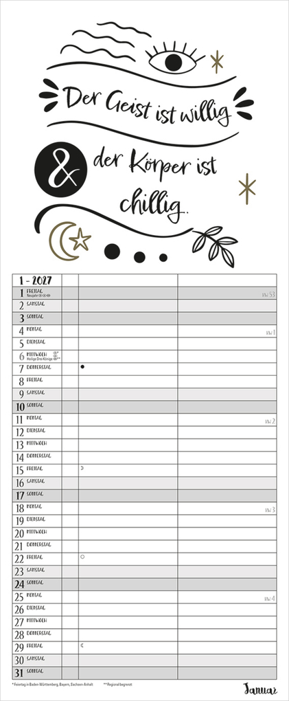 Weitere Ansicht: My Timer Visual Words 2027
