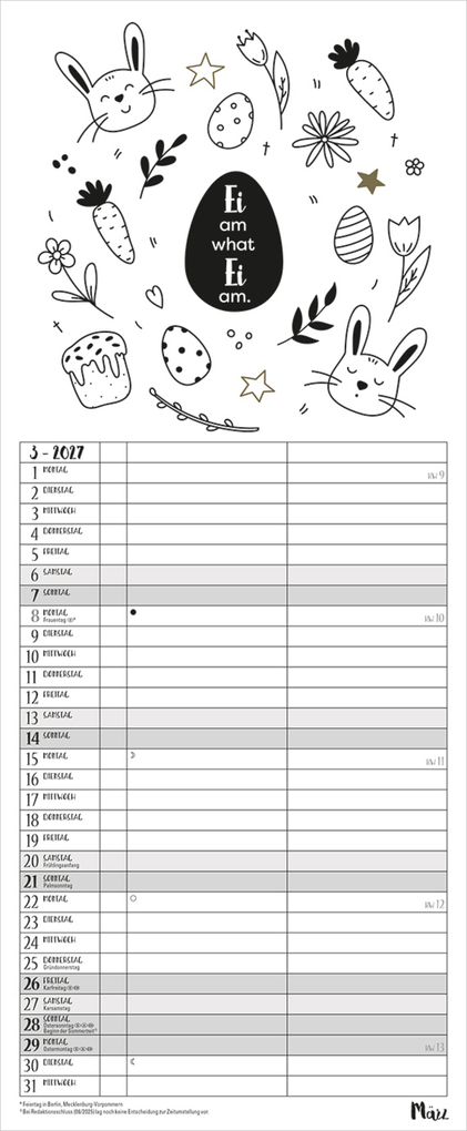 Weitere Ansicht: My Timer Visual Words 2027