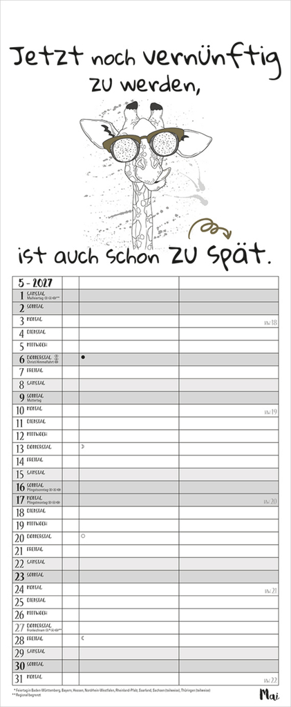 Weitere Ansicht: My Timer Visual Words 2027