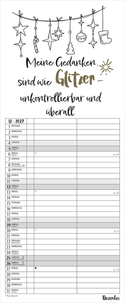 Weitere Ansicht: My Timer Visual Words 2027