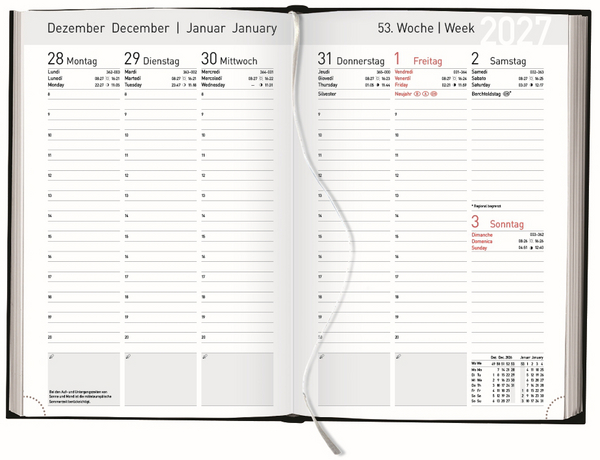 Weitere Ansicht: Buchkalender Wochentimer Balaton blau 2027
