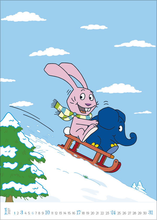 Weitere Ansicht: Der Kalender mit dem Elefanten 2027