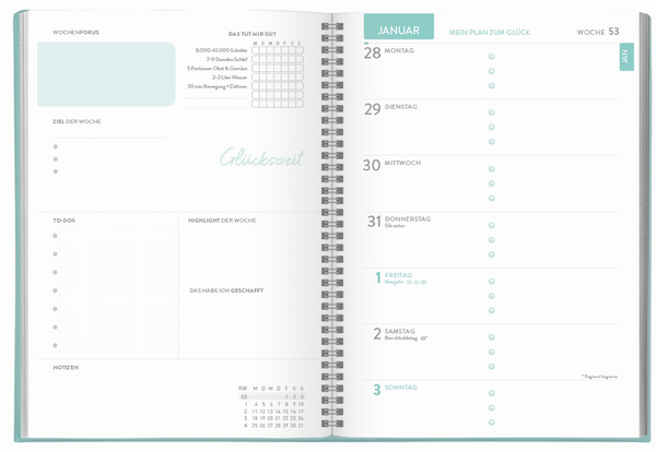 Weitere Ansicht: Terminkalender Glücksplaner 2027