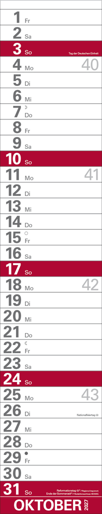 Weitere Ansicht: XXL Planer Großdruck rot 2027