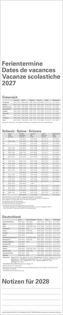 Weitere Ansicht: XXL Planer Großdruck rot 2027