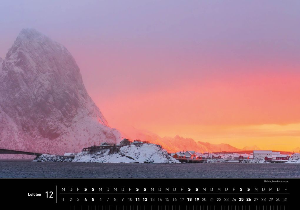 Weitere Ansicht: Lofoten Premiumkalender 2027