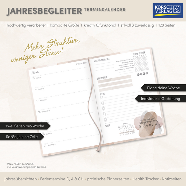 Weitere Ansicht: Terminkalender Jahresbegleiter Plan it 2027