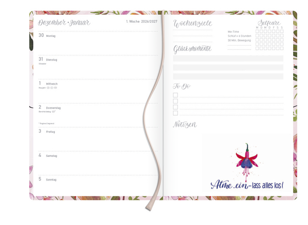 Weitere Ansicht: Terminkalender Jahresbegleiter Selfcare 2027