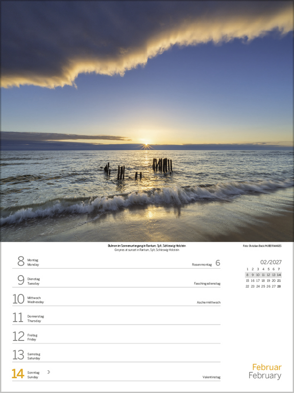 Weitere Ansicht: Nord- und Ostsee Wochenkalender 2027