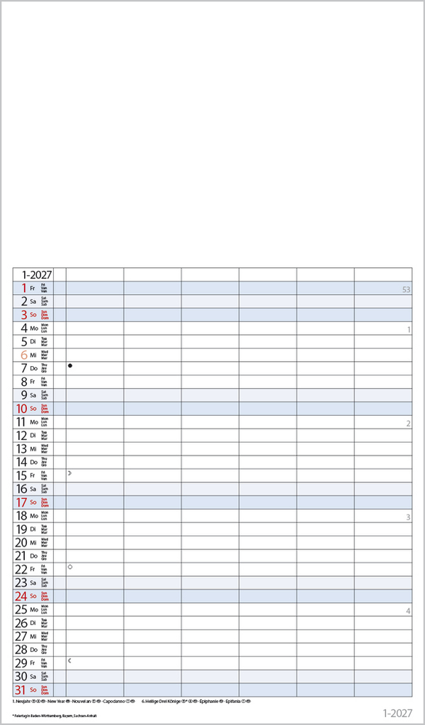 Weitere Ansicht: Foto-Malen-Basteln Familienplaner XL 2027