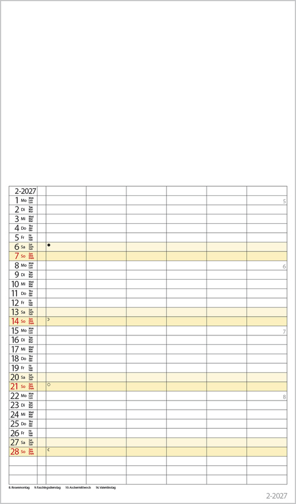 Weitere Ansicht: Foto-Malen-Basteln Familienplaner XL 2027
