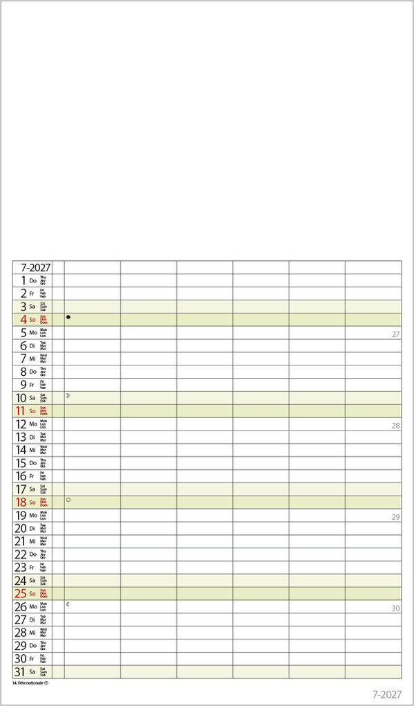 Weitere Ansicht: Foto-Malen-Basteln Familienplaner XL 2027