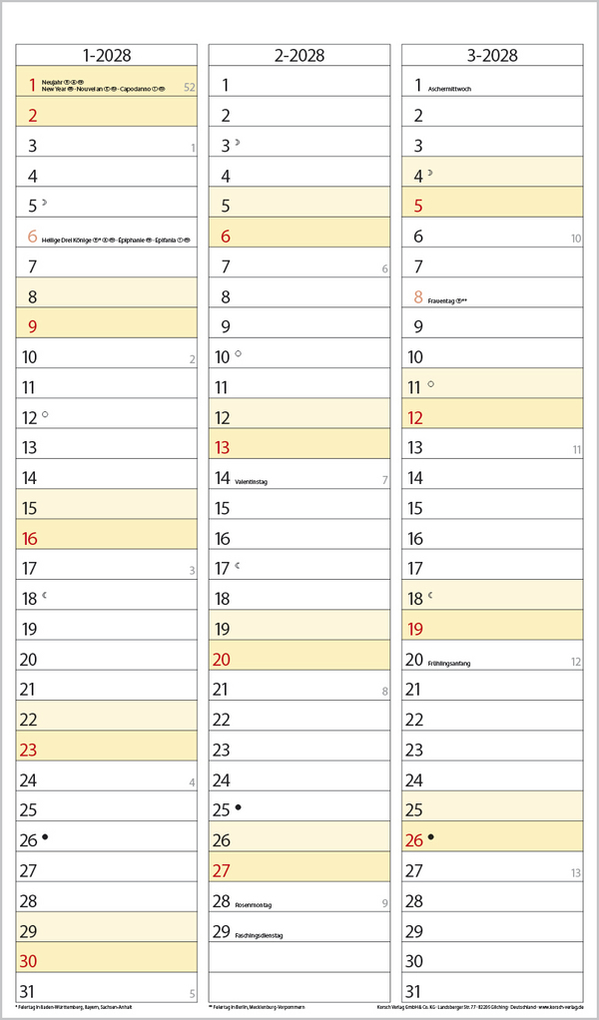 Weitere Ansicht: Foto-Malen-Basteln Familienplaner XL 2027