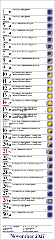 Weitere Ansicht: Mond-Langplaner 2027