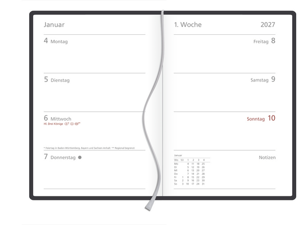 Weitere Ansicht: Timer Soft Touch nachtblau 2027