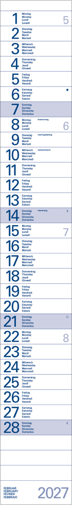 Weitere Ansicht: Streifentimer 2027