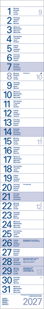 Weitere Ansicht: Streifentimer 2027