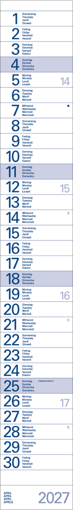 Weitere Ansicht: Streifentimer 2027