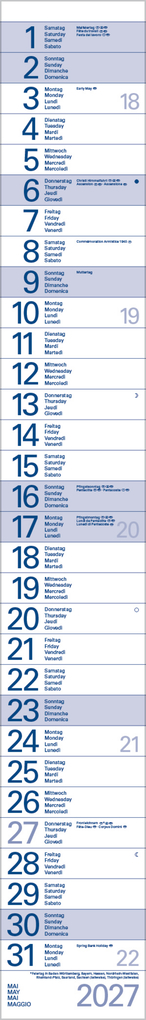 Weitere Ansicht: Streifentimer 2027